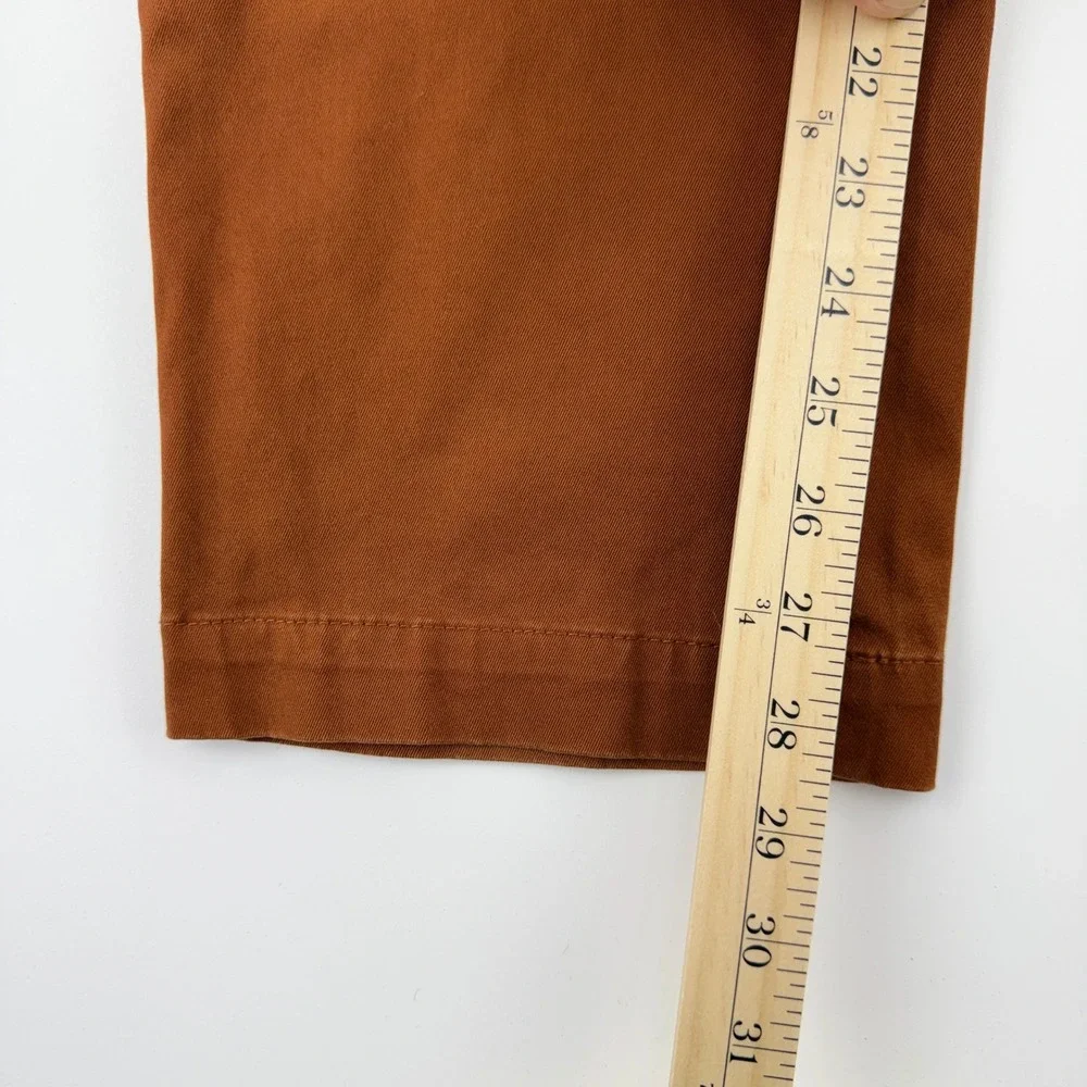 Banana Republic Emerson Straight Fit Rapid Movement Chinos Rust Brown 32x30 Mens